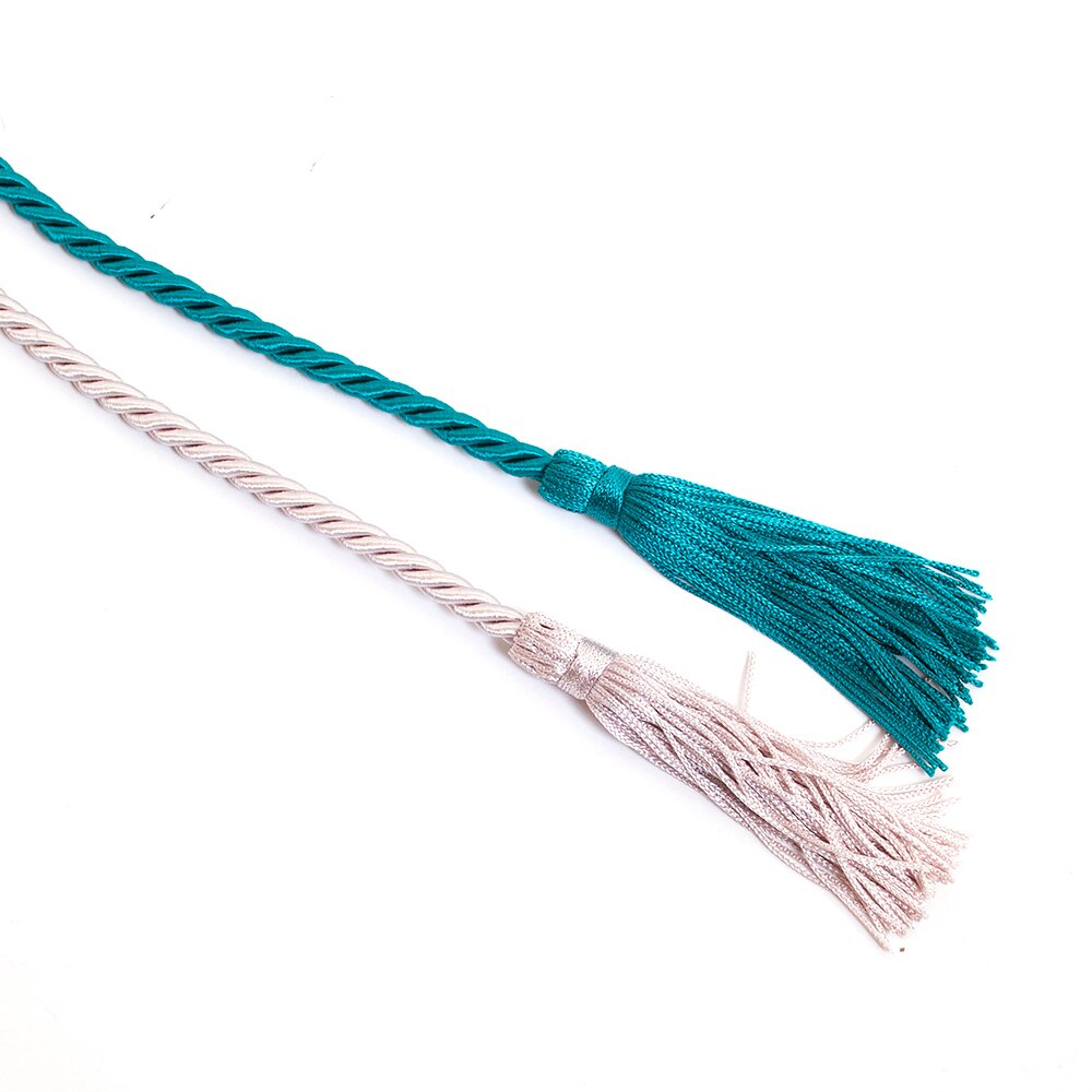 Ducks Spirit, Josten's, Honor Cord, Grad, Double Cord, 345111, Teal/Silver-Gray
